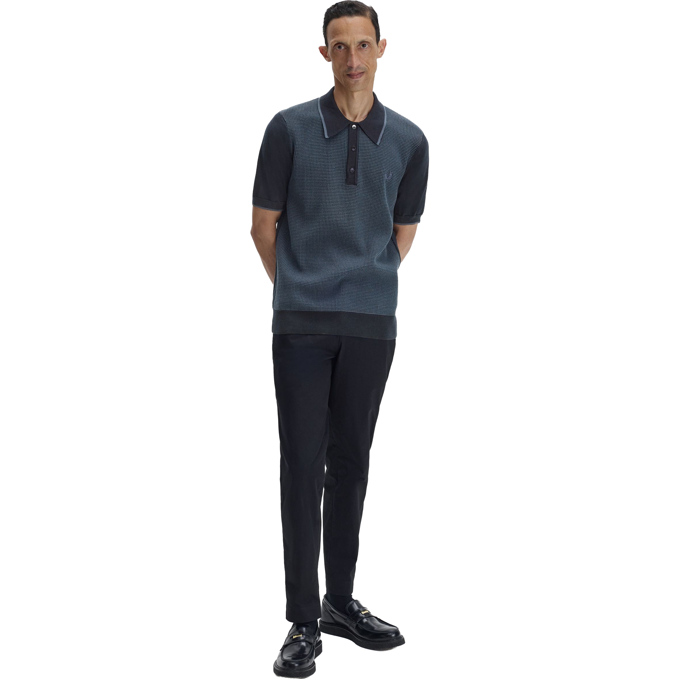 Tonic Waffle Knitted Shirt - Navy