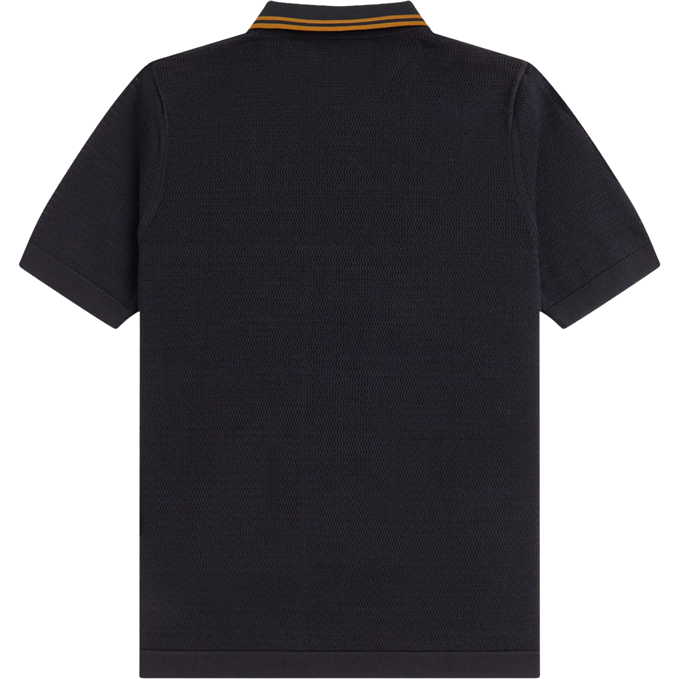 Pointelle Knitted Shirt - Black