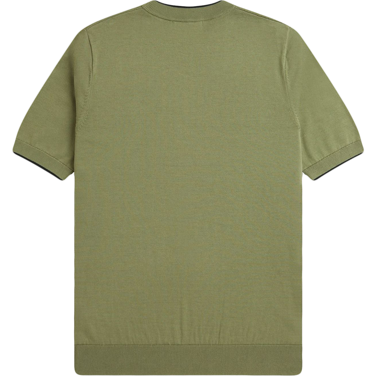 Texture Front Knitted T-Shirt - Olive Mint