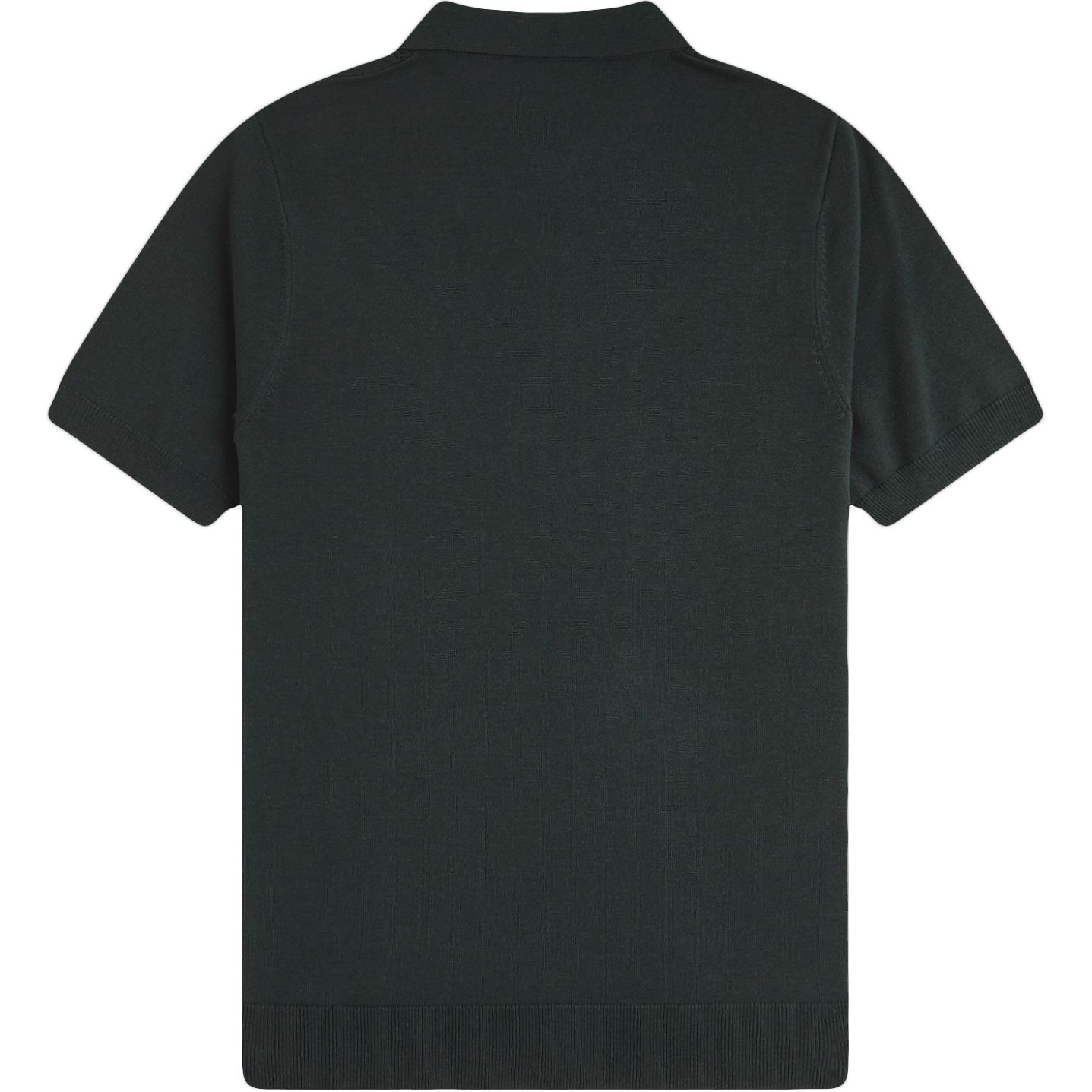 Pointelle Panel Knitted Shirt - Night Green