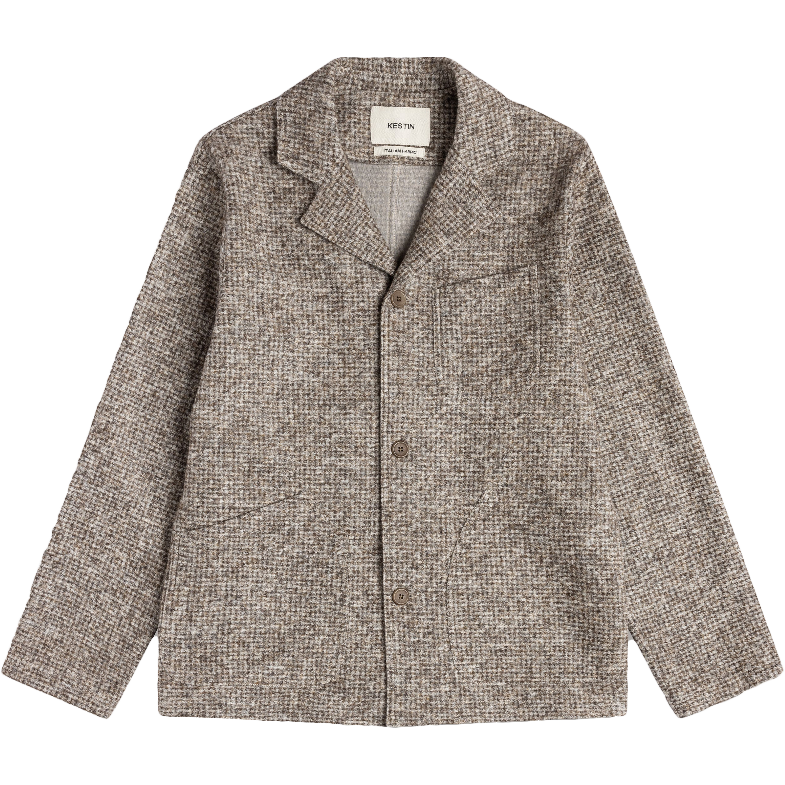 Stac Blazer - Taupe Bonded Wool