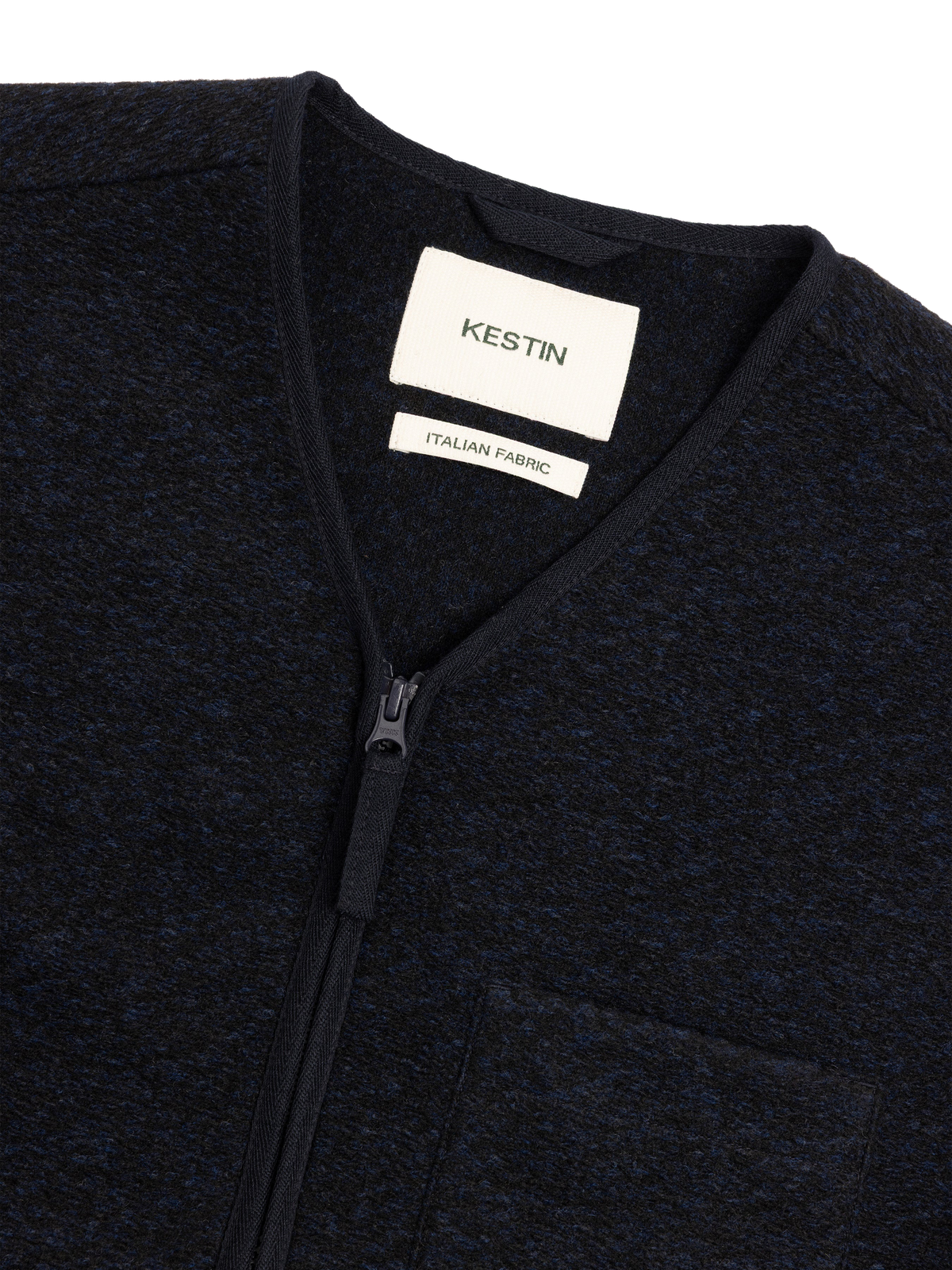 Bute Wool Vest - Navy