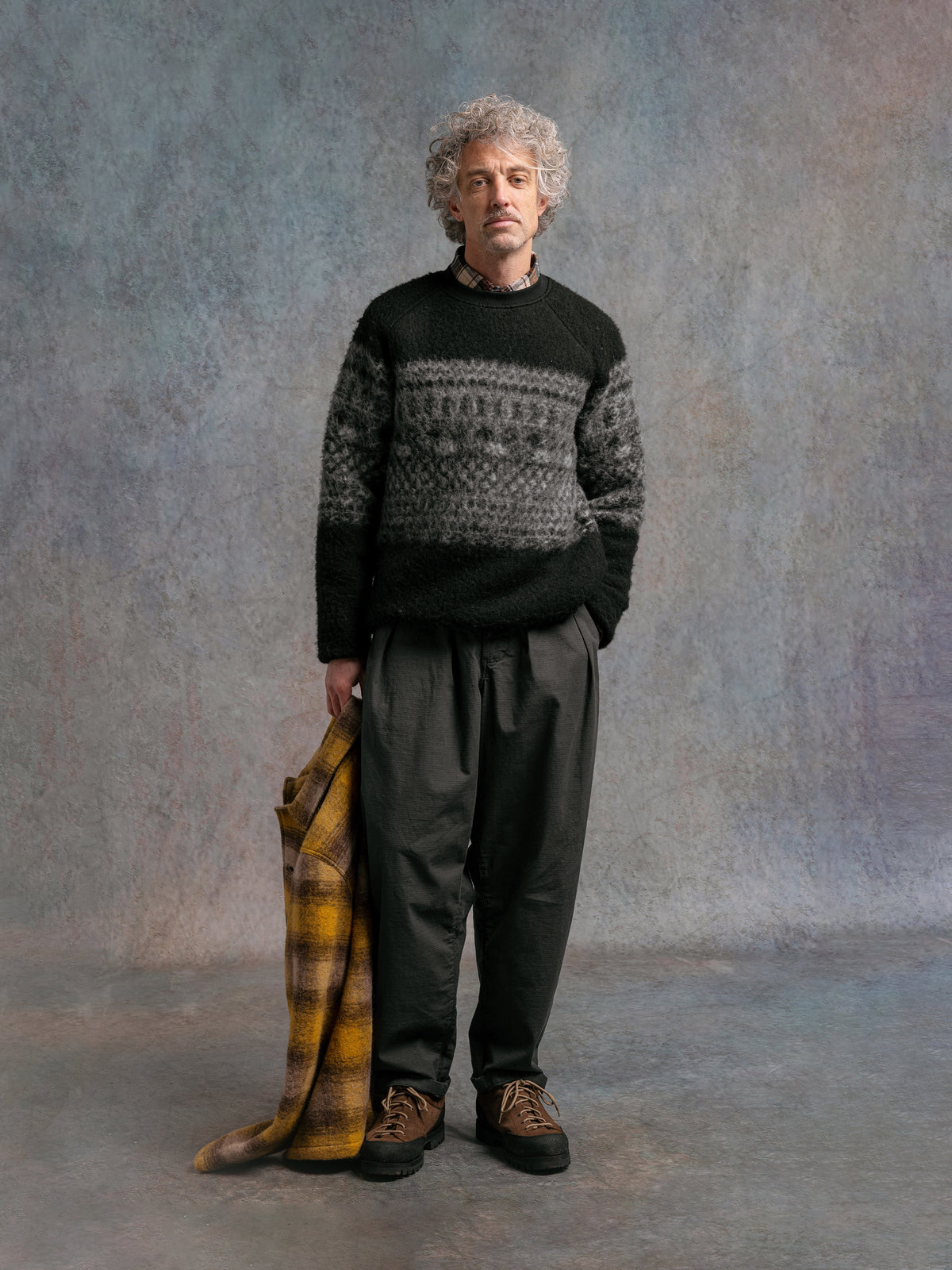 Junction Fairisle Crew - Black
