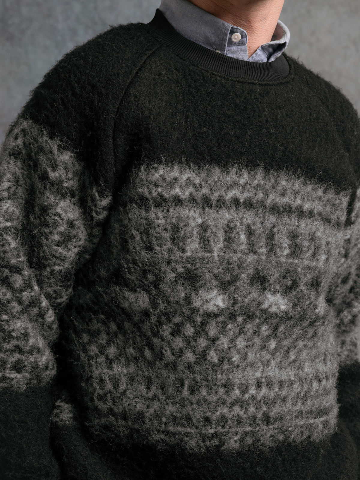 Junction Fairisle Crew - Black
