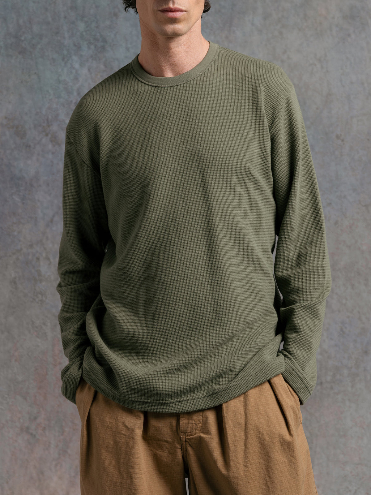 Waternish L/S  Brushed Tee - Fern Green