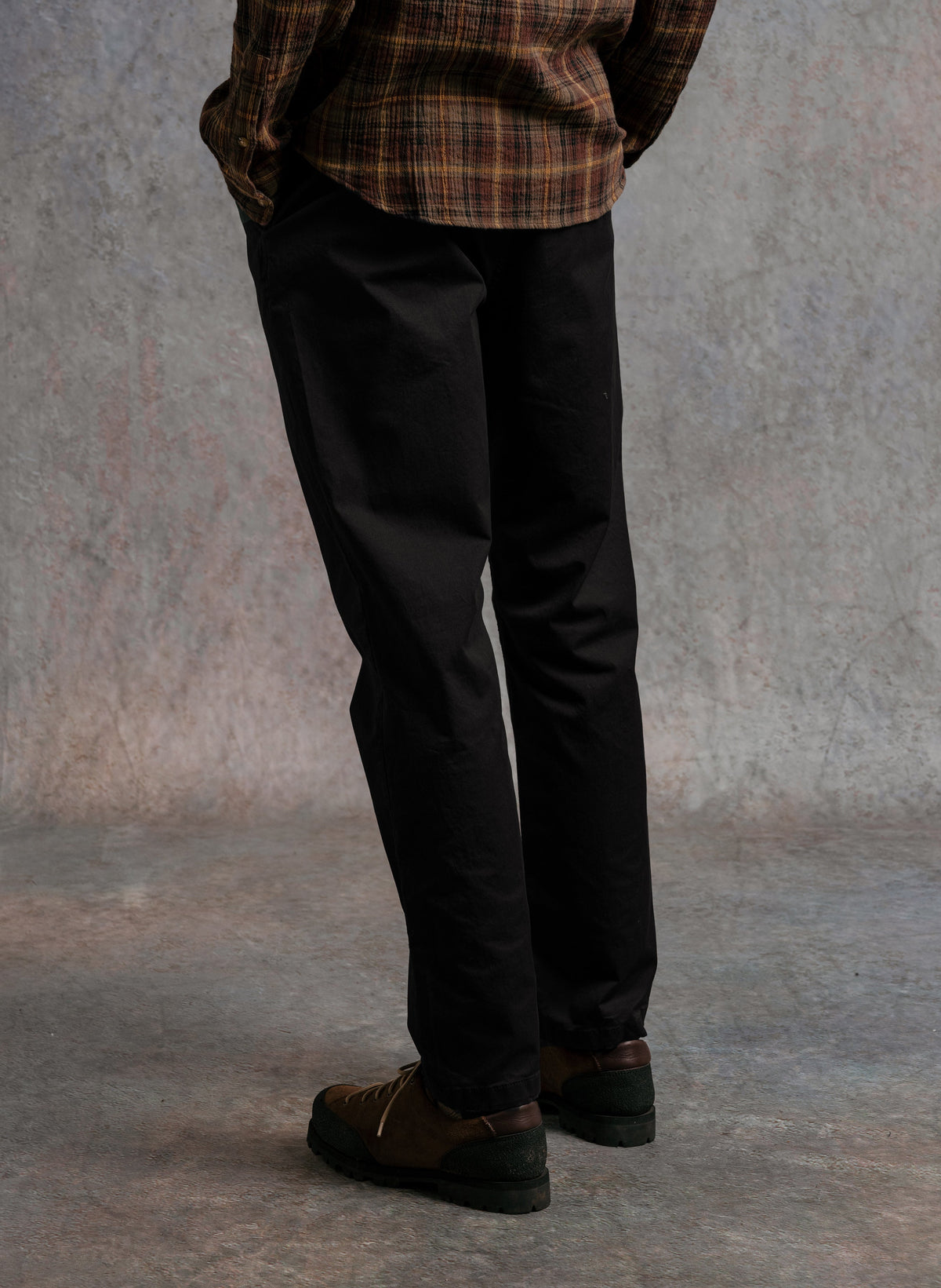 Inverness Cotton Twill Trouser - Black