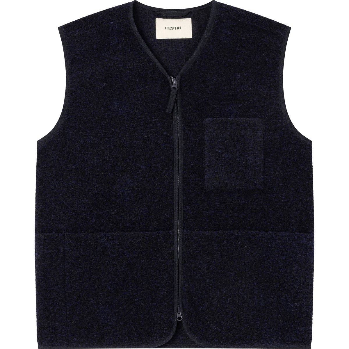 Bute Wool Vest - Navy