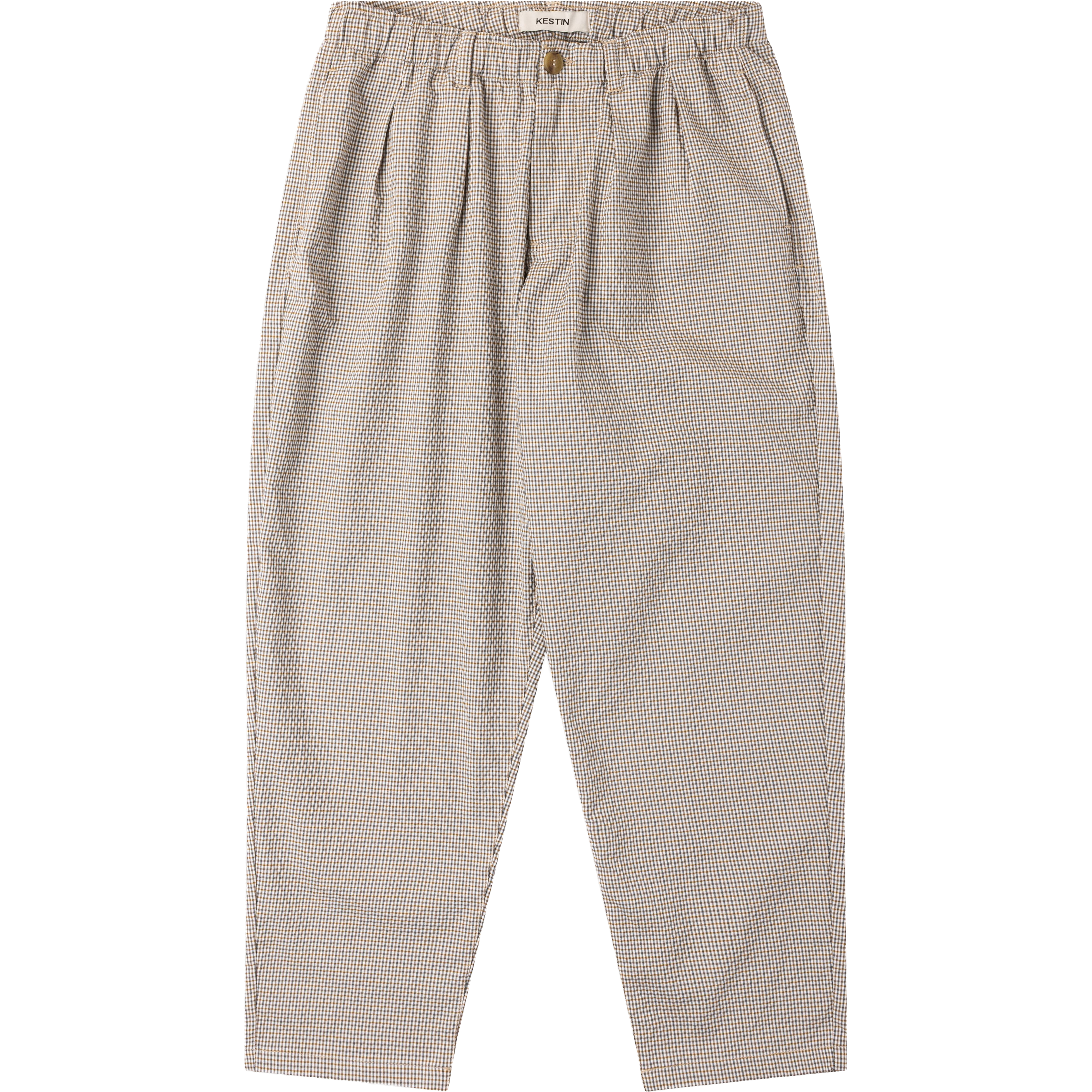 Clyde Pant - Brown Mini Check
