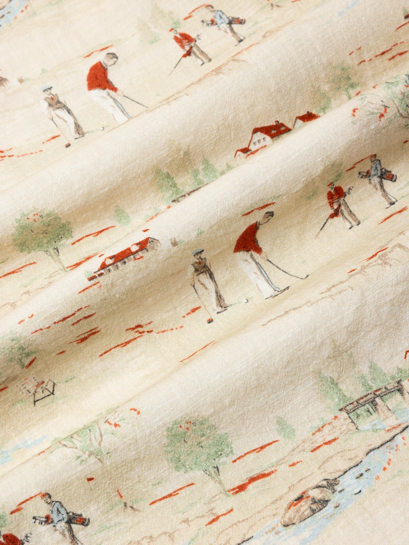 Crammond Shirt - Oatmeal Golf