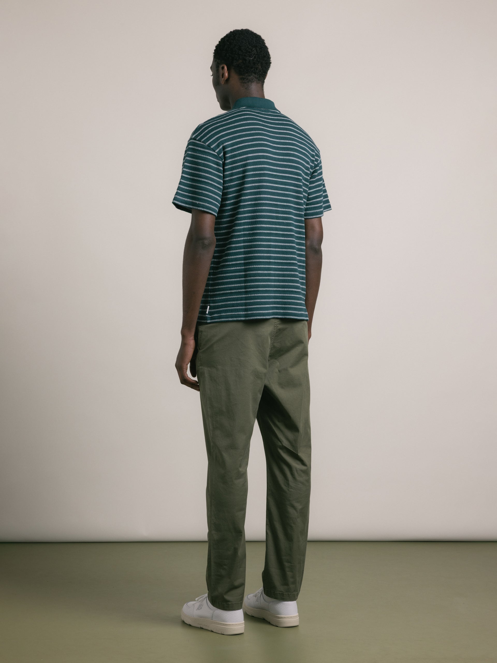 Dunn Polo - Green / Ecru