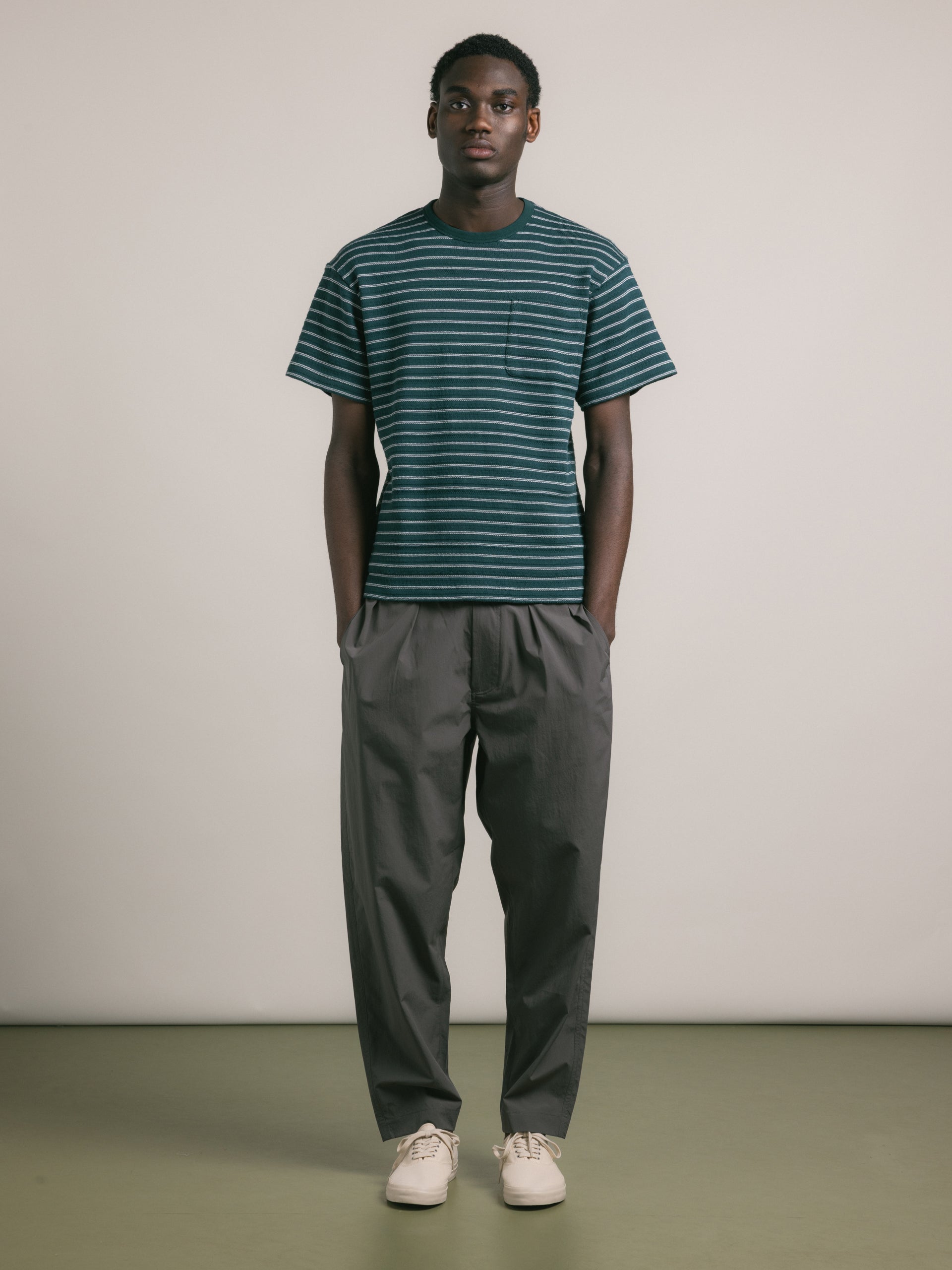 Fly T-Shirt - Green / Ecru