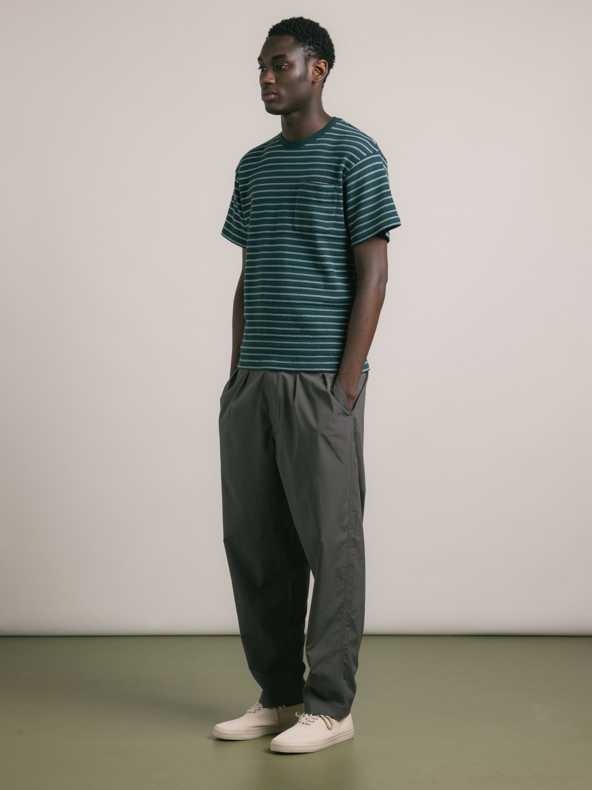 Fly T-Shirt - Green / Ecru