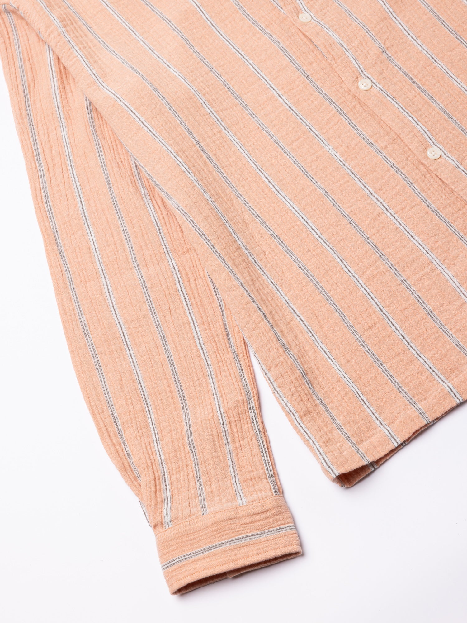 Tain Seersucker Shirt - Washed Coral