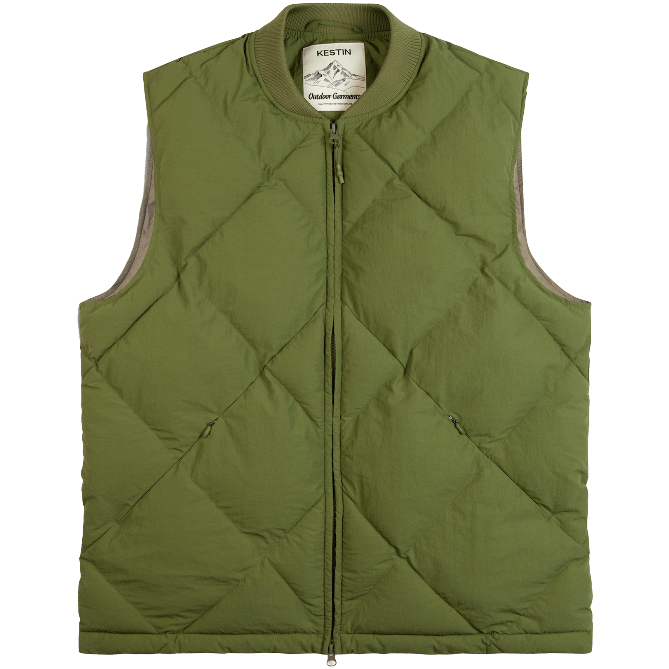 Linton Padded Vest - Grass Green