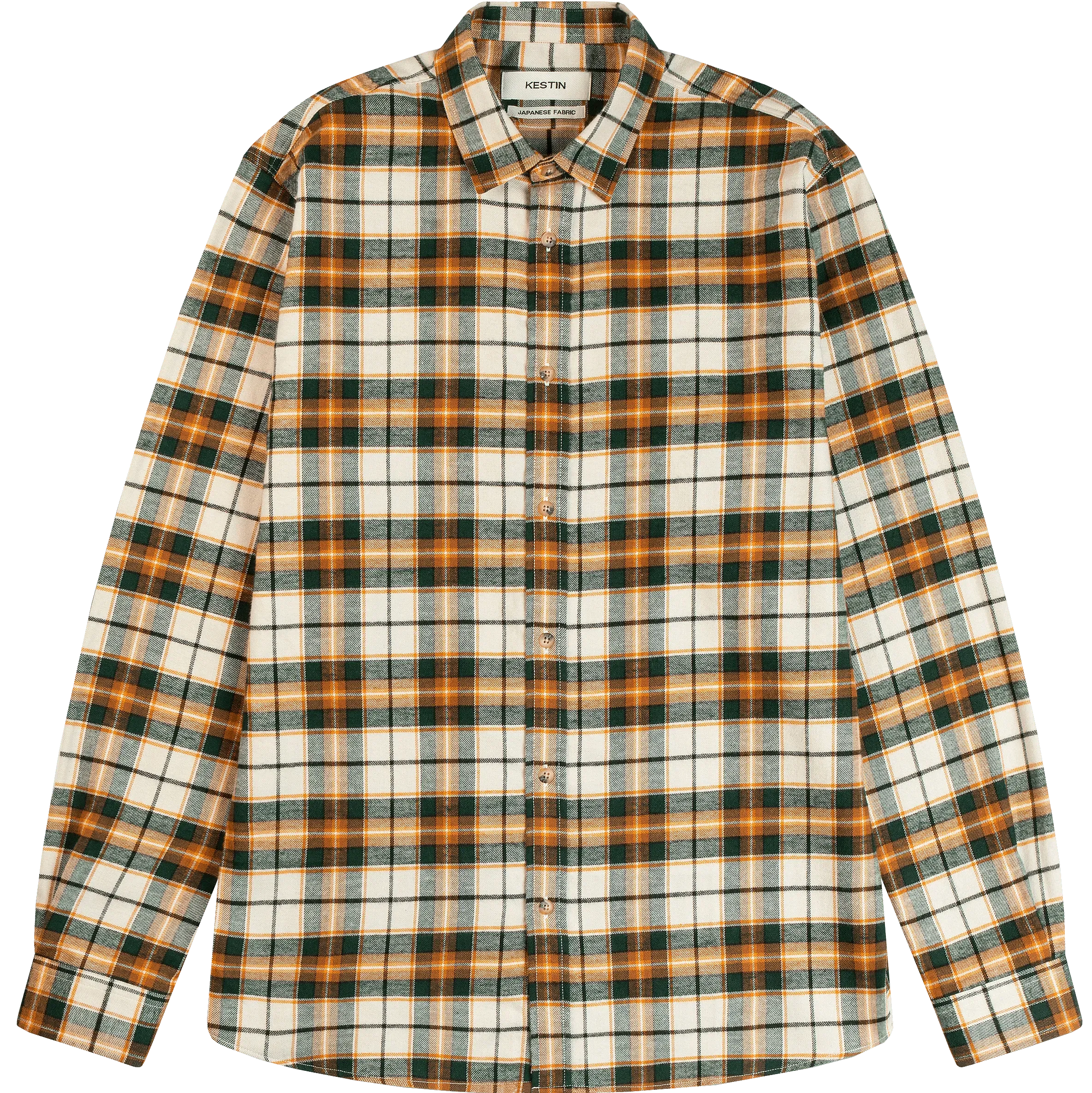 Dirleton Shirt - Ecru / Saffron Check