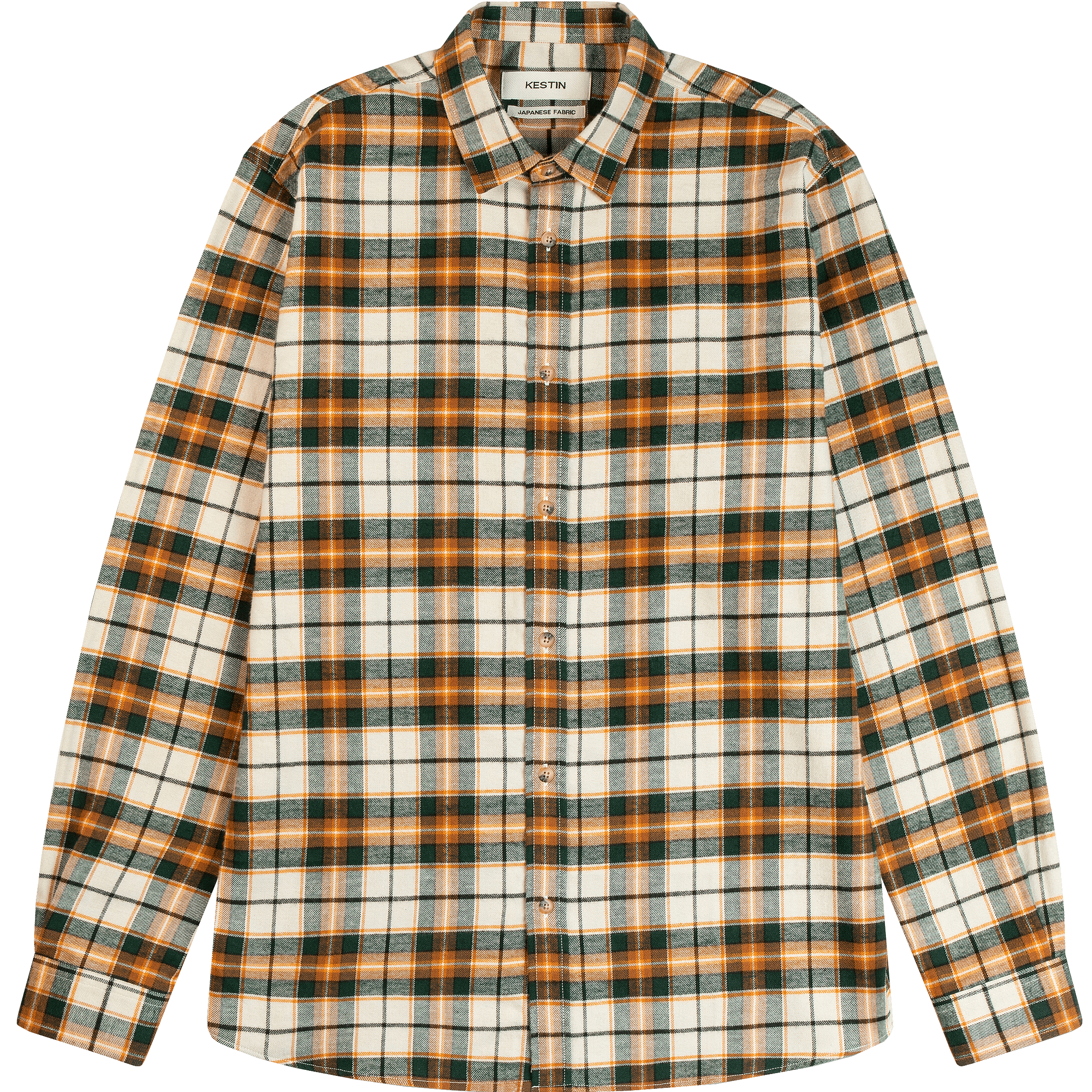 Dirleton Shirt - Ecru / Saffron Check