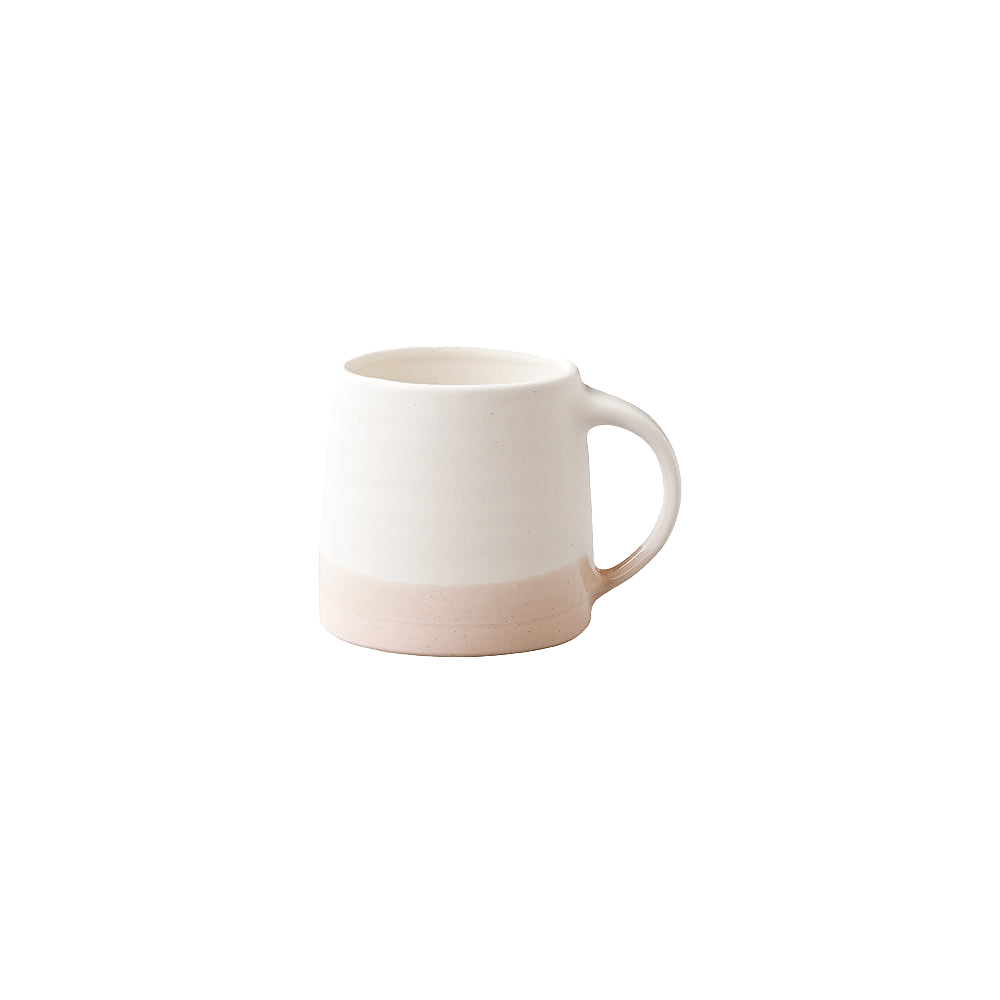 Pottery Mug - White / Pink