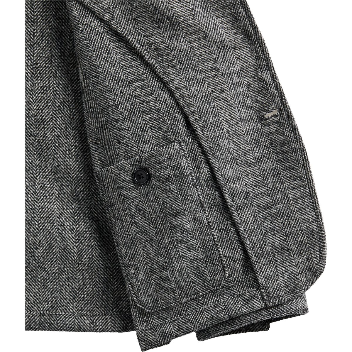 Labura Herringbone Wool Coat - Grey