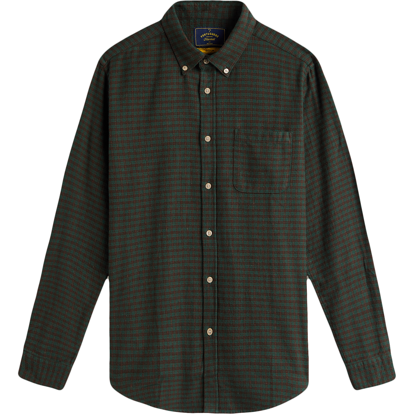 Lago Flannel - Green / Brown