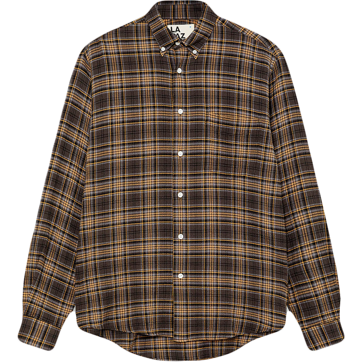 Bastos Baggy Button Down - Brown Checks