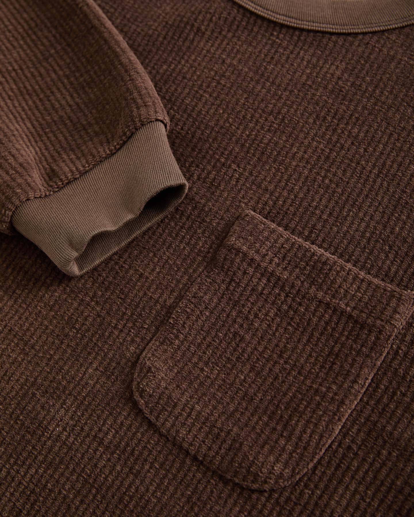 Duarte Ribbed Crewneck - Brown