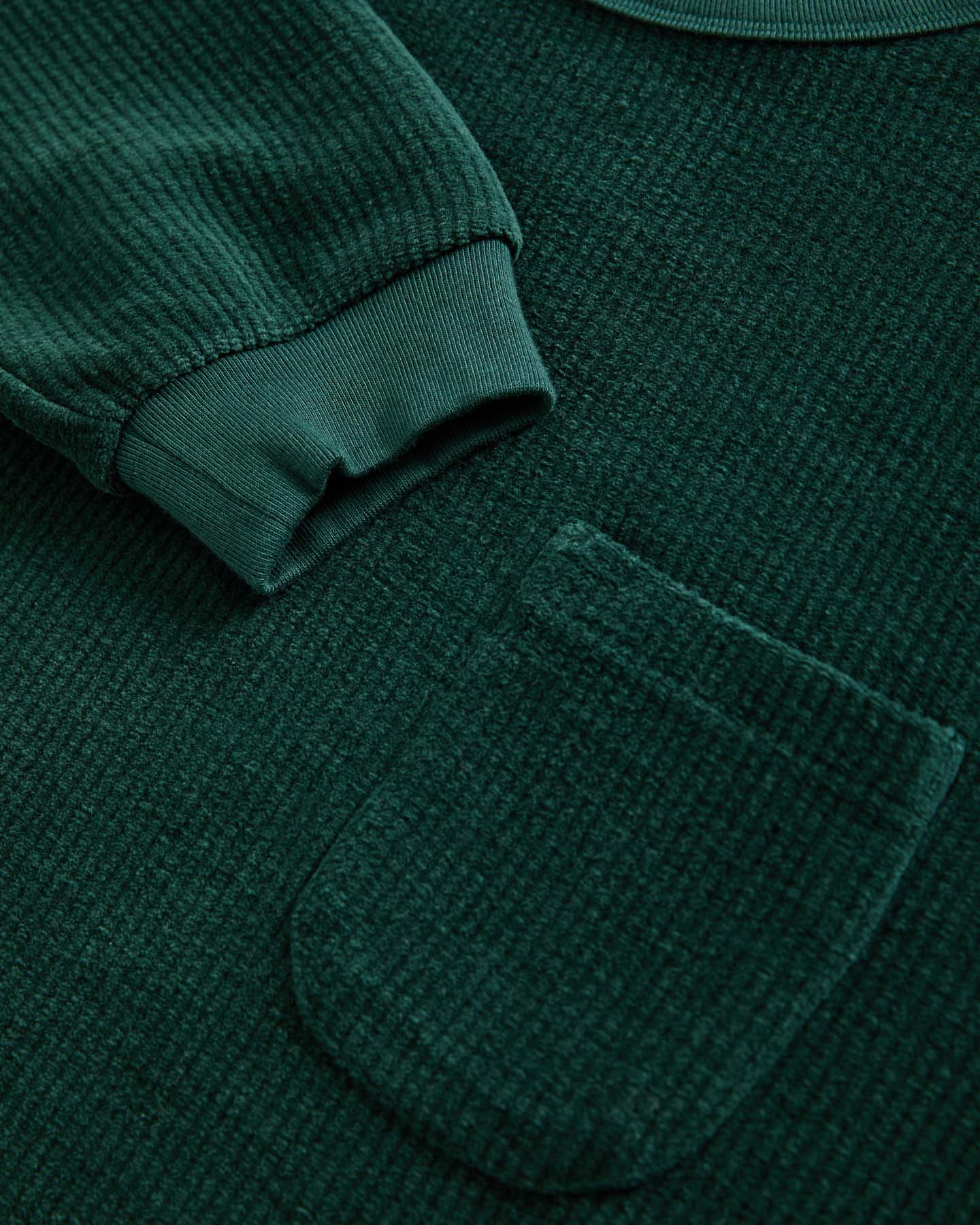 Duarte Ribbed Crewneck - Dark Green