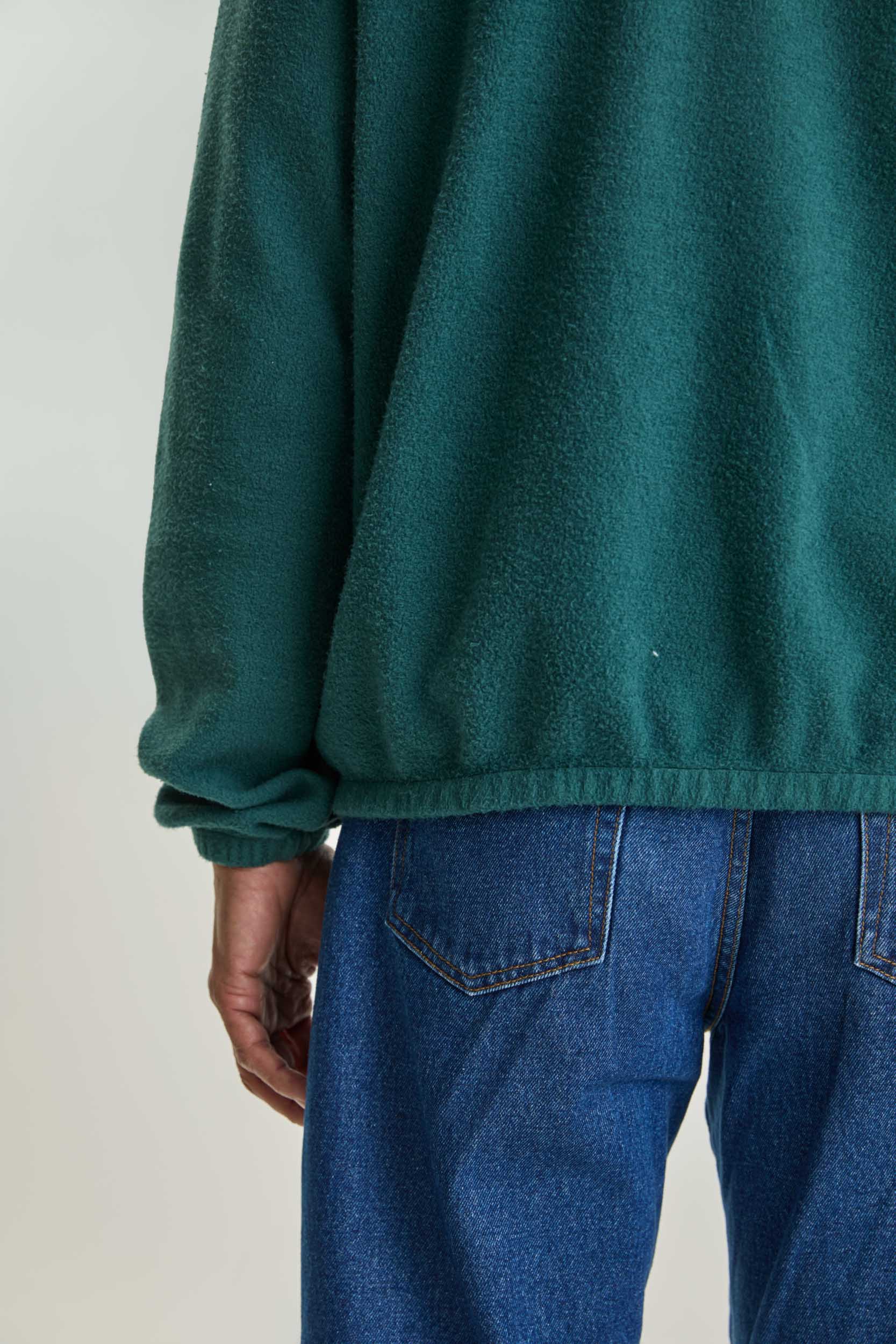 Mata Half-Zip Fleece Sweater - Dark Green