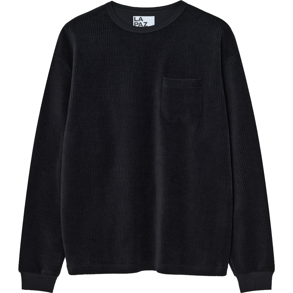 Duarte Ribbed Crewneck - Black
