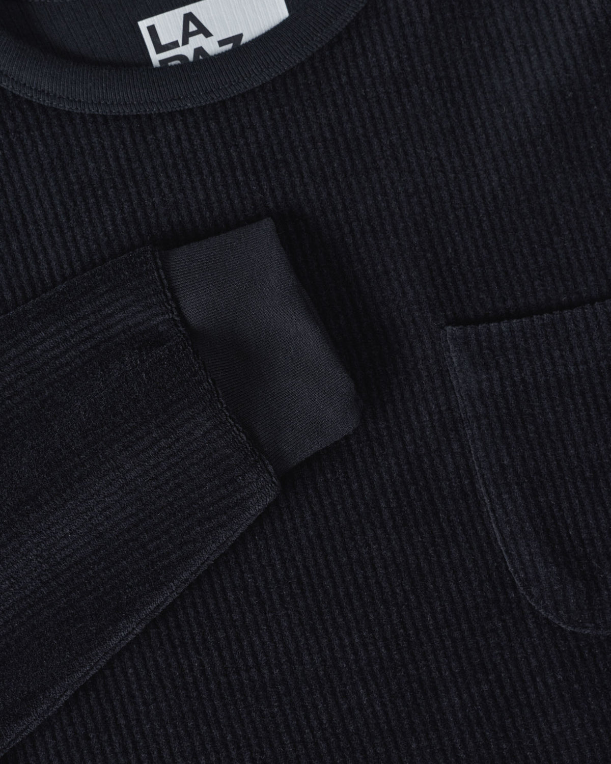 Duarte Ribbed Crewneck - Black