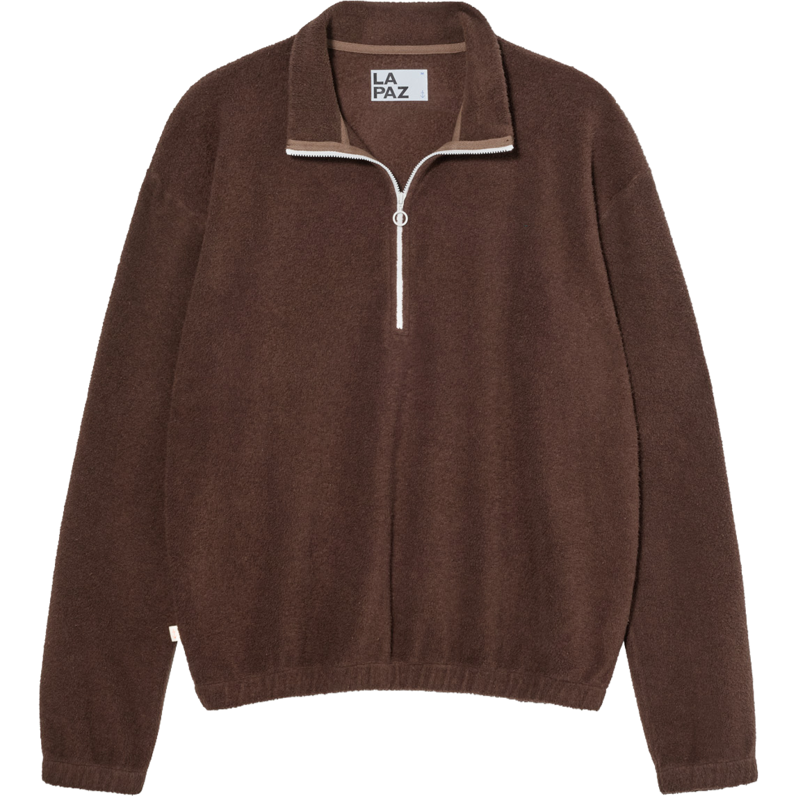Mata Half-Zip Fleece Sweater - Brown