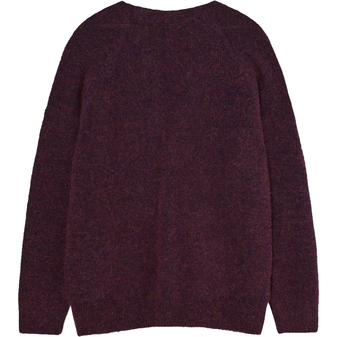Queiroz Rib Cardigan - Grape