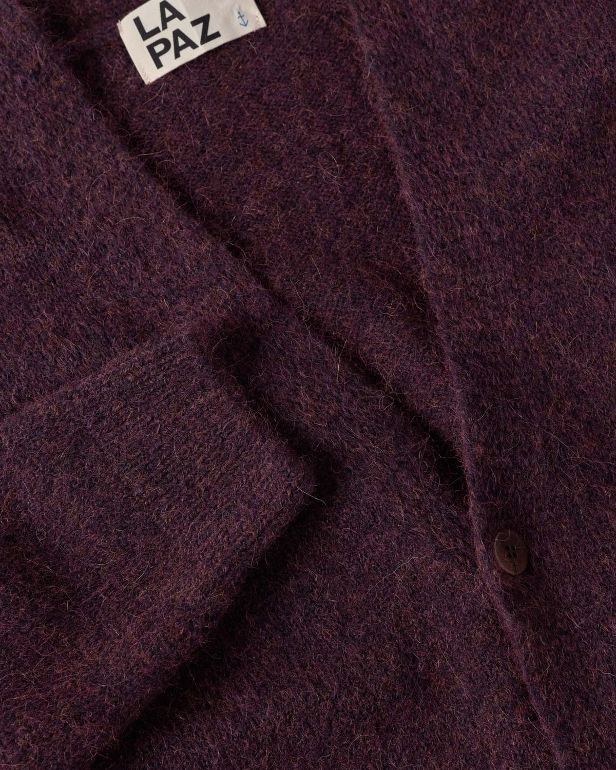 Queiroz Rib Cardigan - Grape
