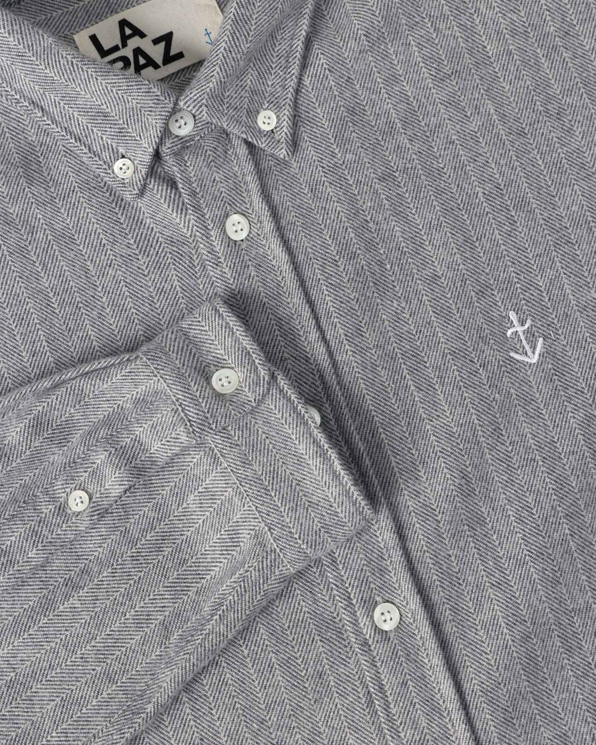 Teles Shirt - Graphite Herringbone