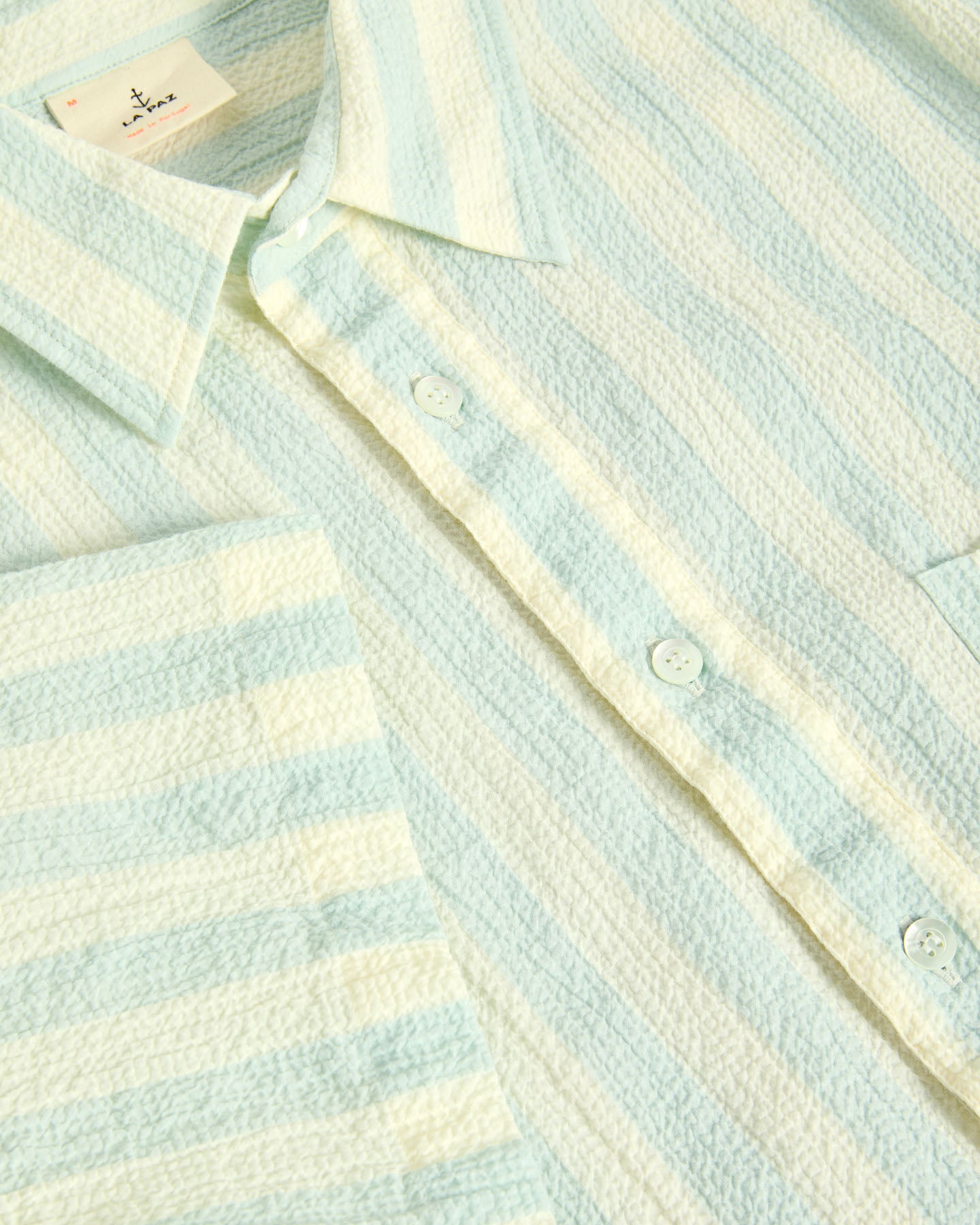 Alegre Shirt - Green Spray Stipes