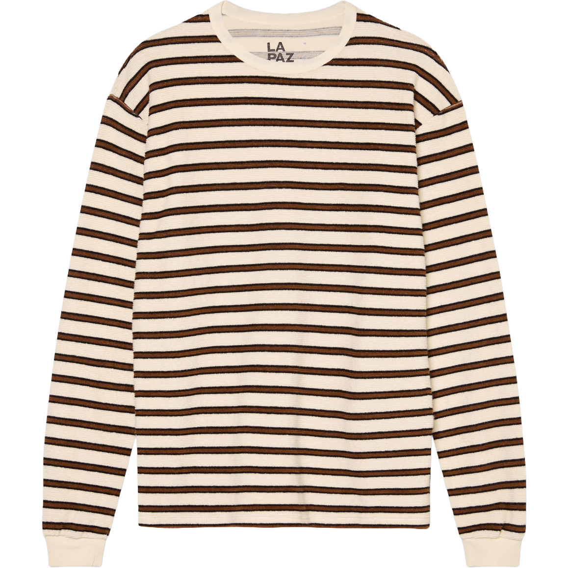Feijó L/S Tee - Aztec Brown Stripes