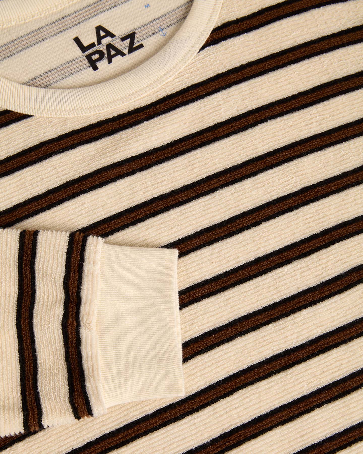 Feijó L/S Tee - Aztec Brown Stripes