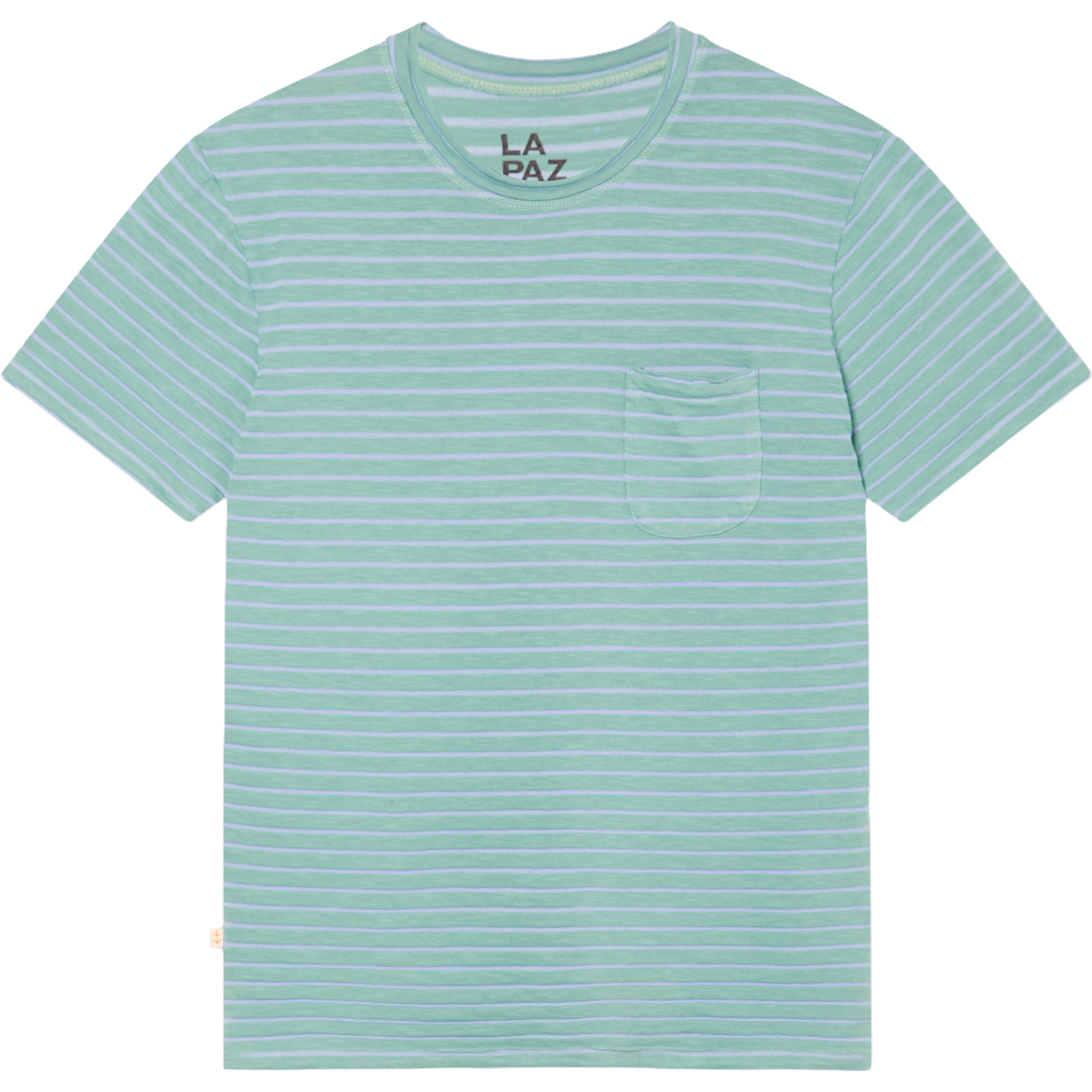Guerreiro Pocket Tee - Green / Indigo Stripes