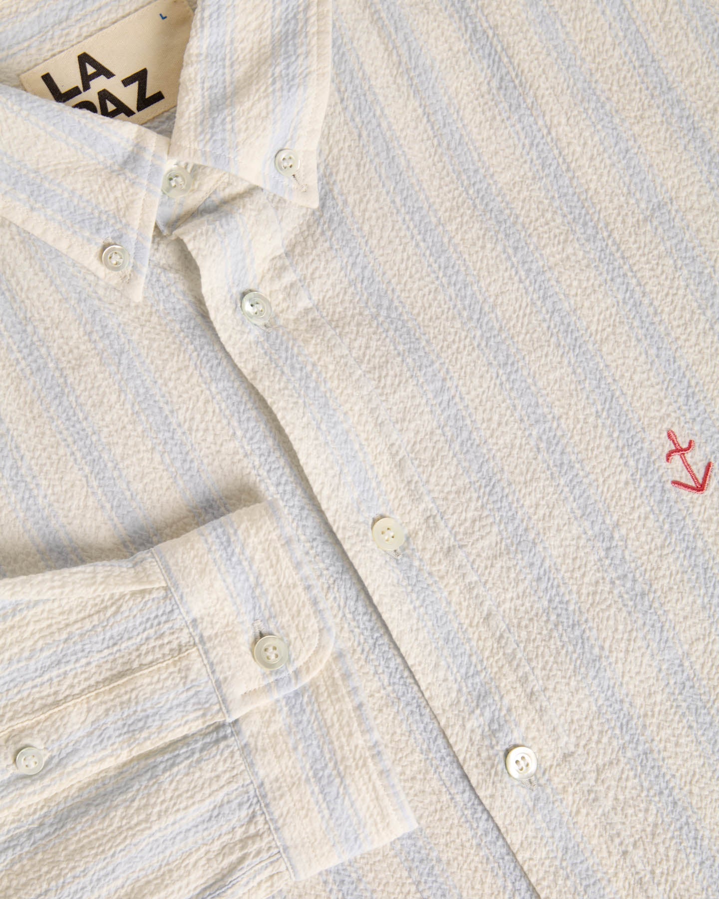 Teles Button Down Shirt - Pale Blue Stripe