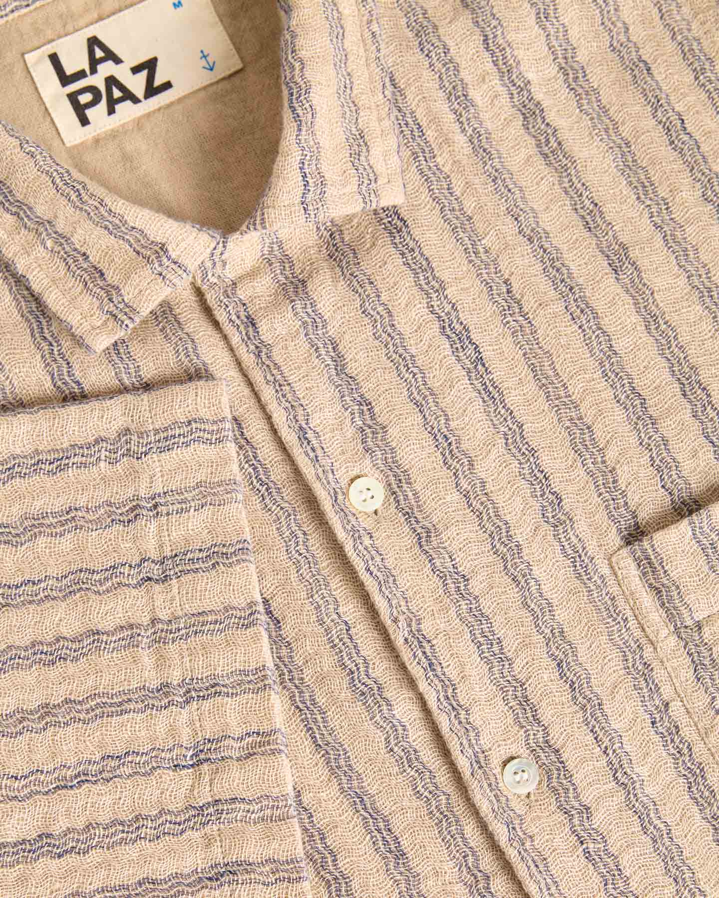 Silveira Panama Shirt - Blue Stripes