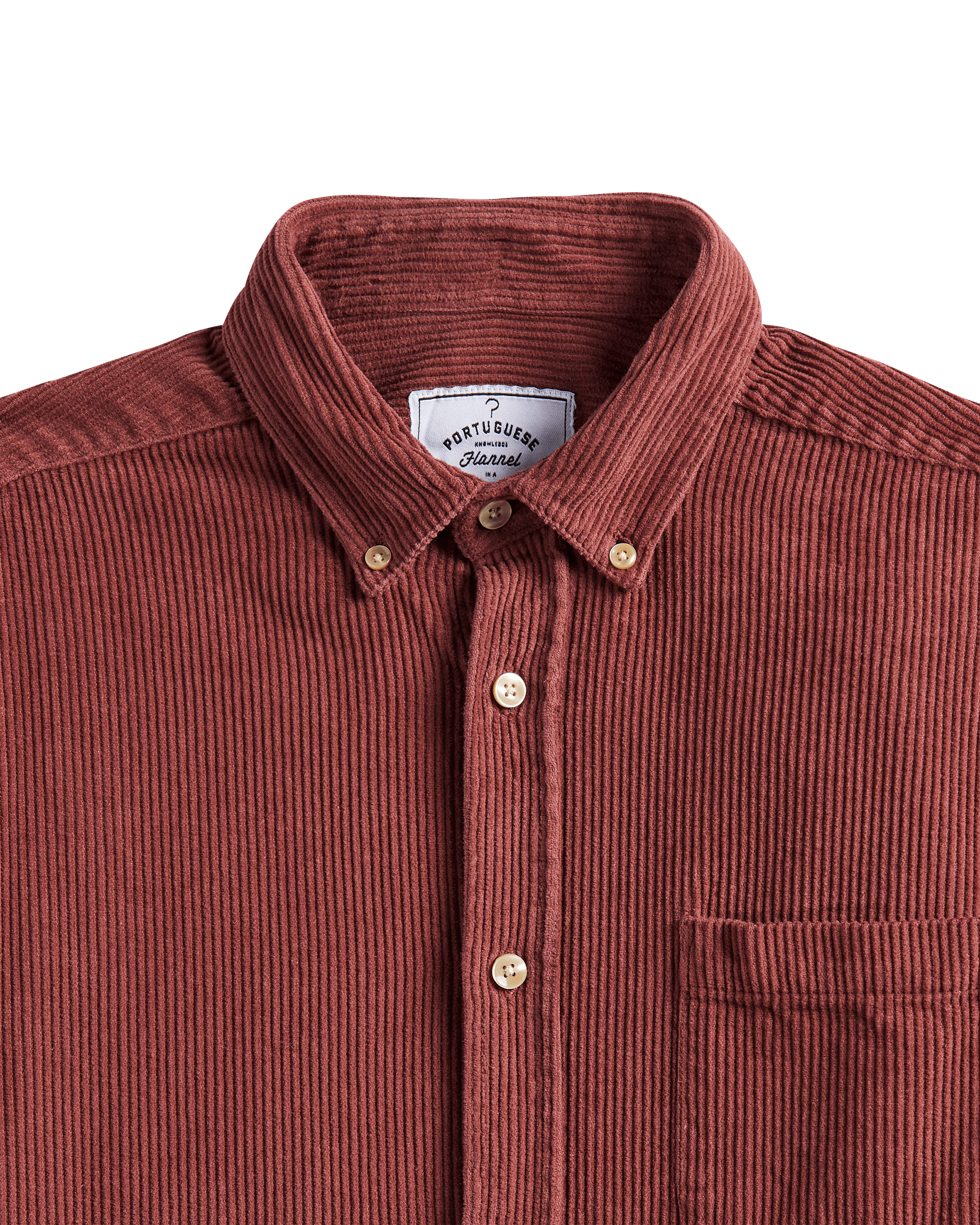 Lobo Corduroy Shirt - Bordeaux