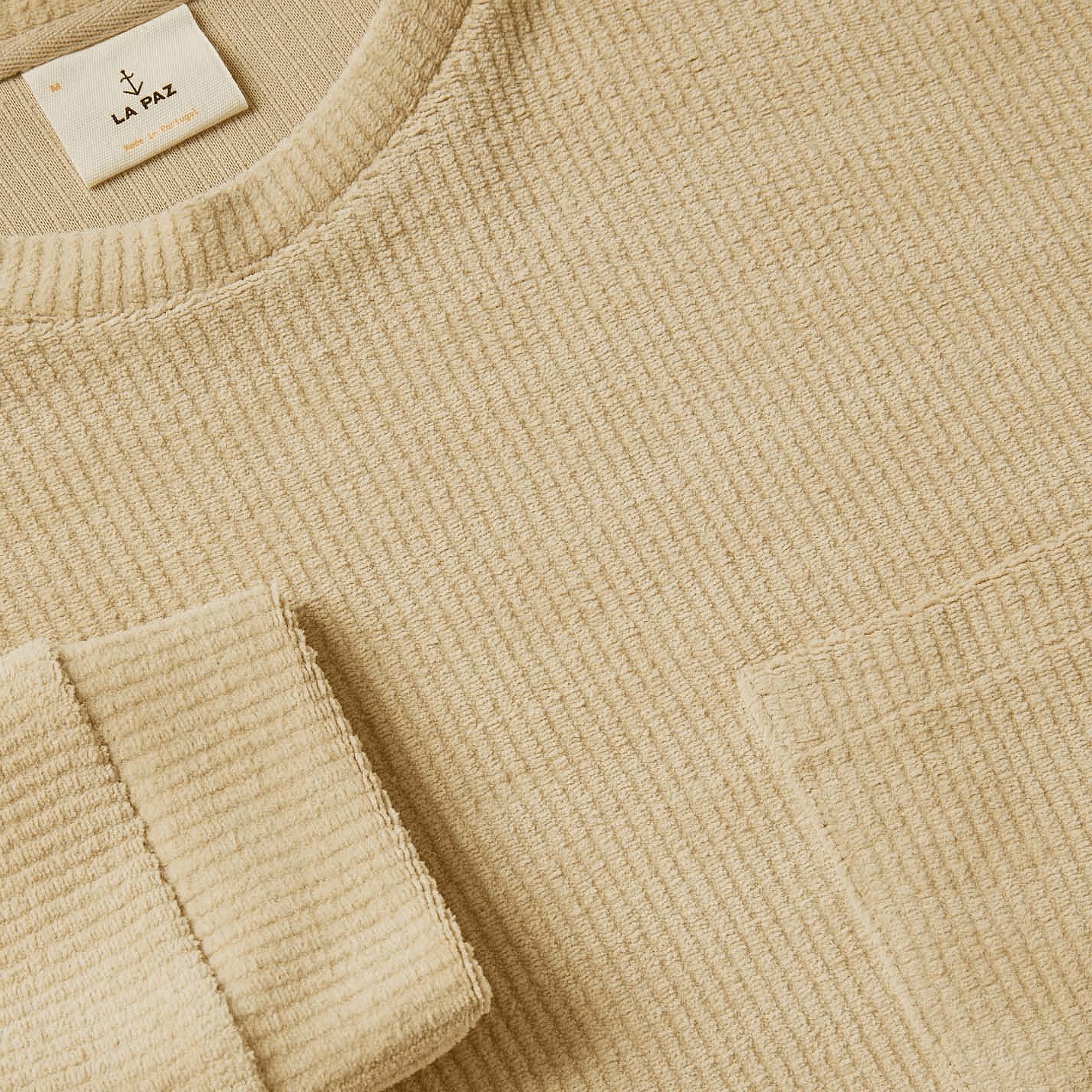 Duarte Ribbed Crewneck - Wheat