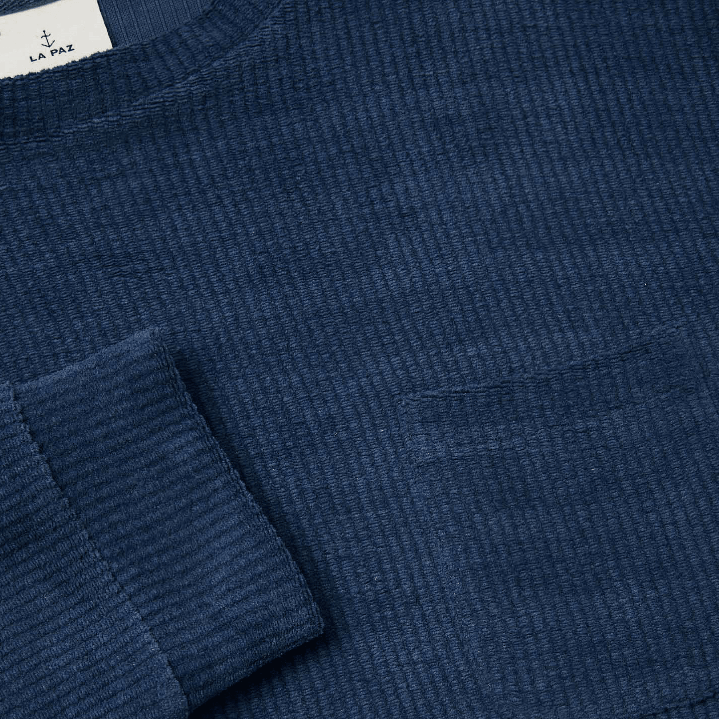 Duarte Ribbed Crewneck - Blue Oceana