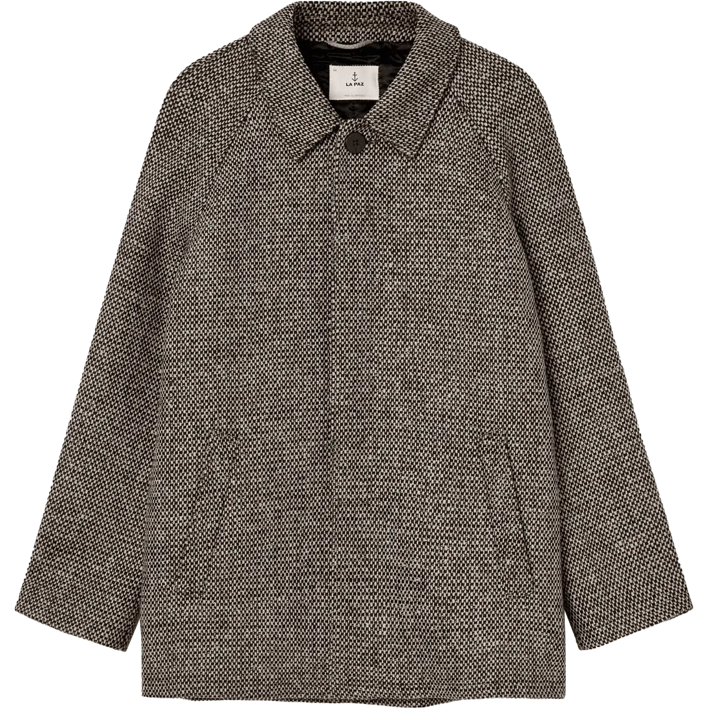 Avila Overcoat - Black / Ecru Mesc