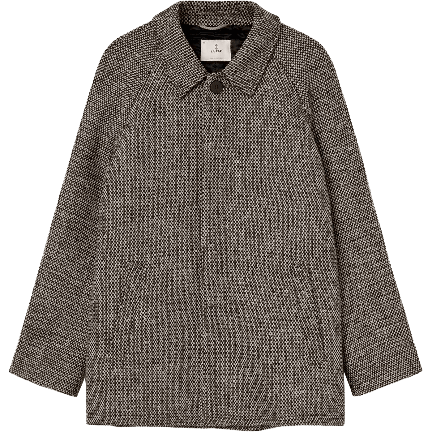 Avila Overcoat - Black / Ecru Mesc