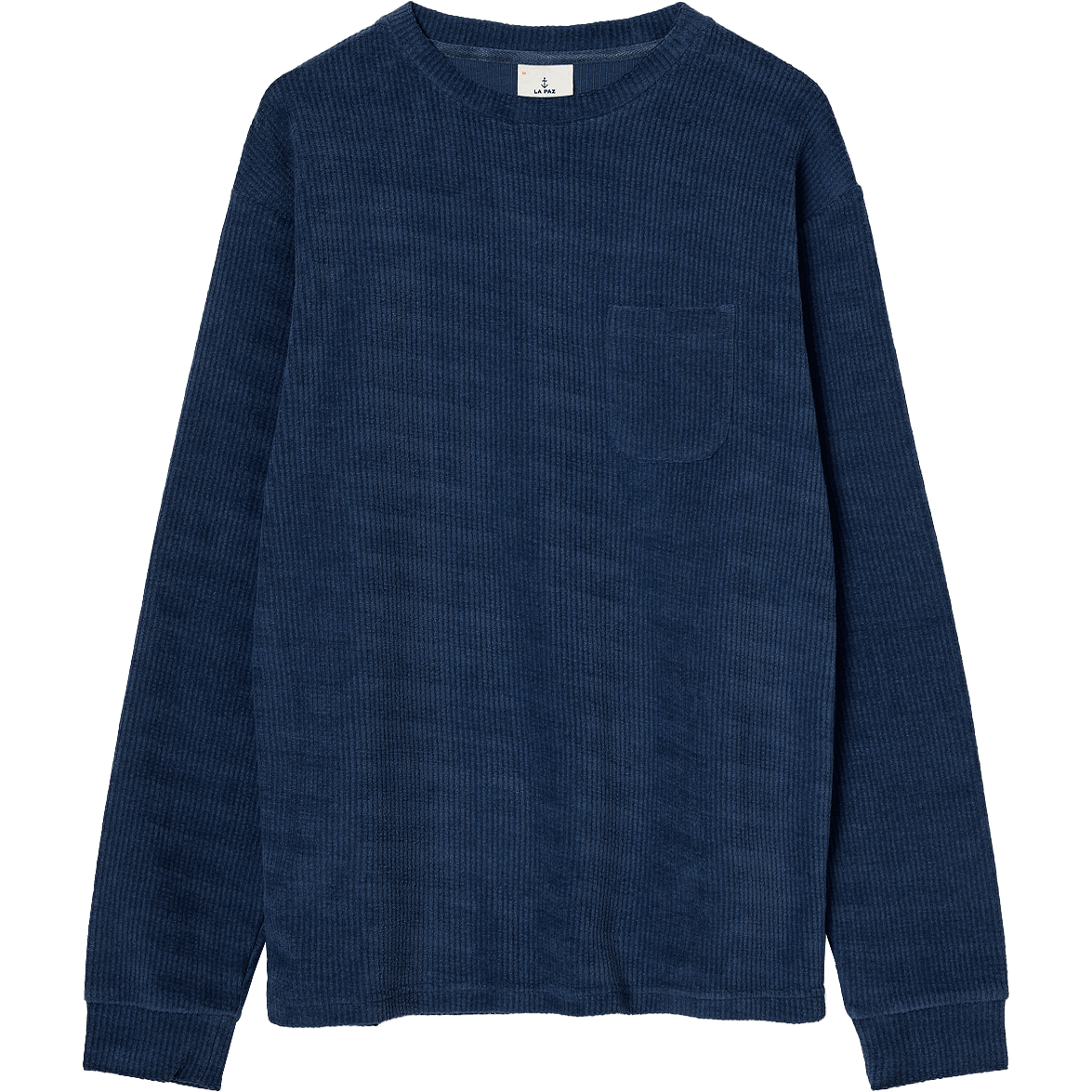 Duarte Ribbed Crewneck - Blue Oceana