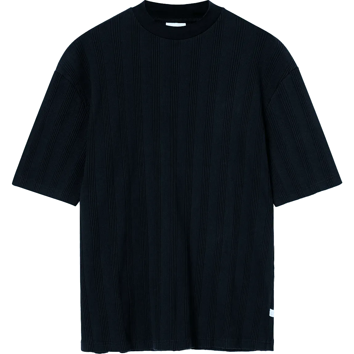 Reis Textured Knit Tee - Dark Navy