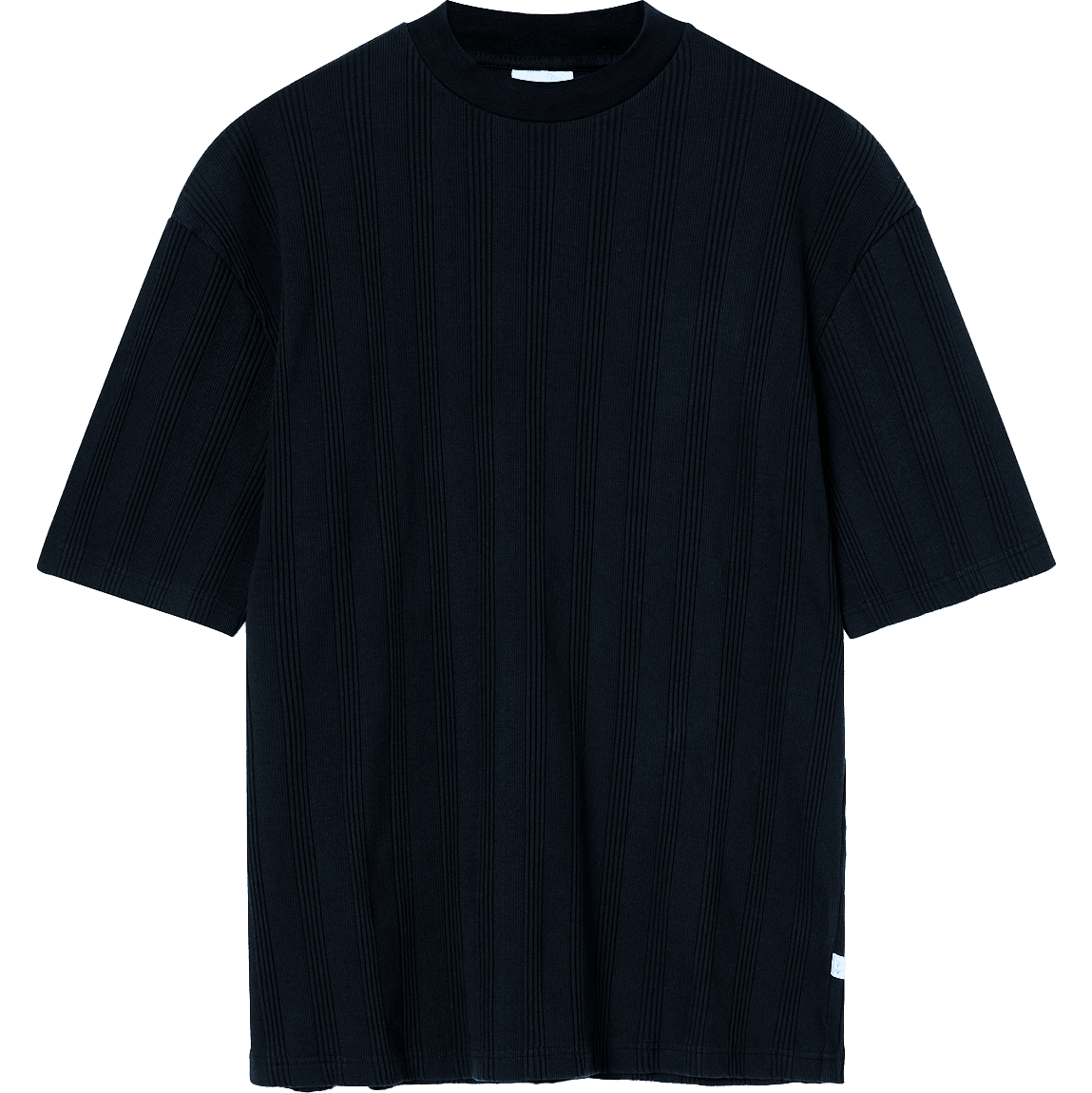 Reis Textured Knit Tee - Dark Navy