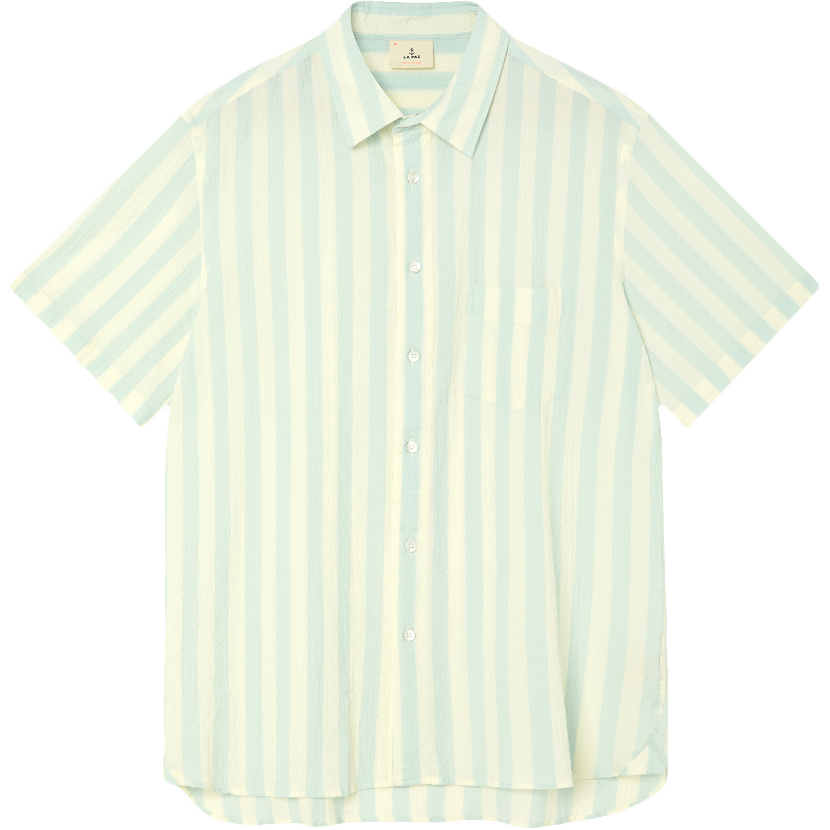 Alegre Shirt - Green Spray Stipes