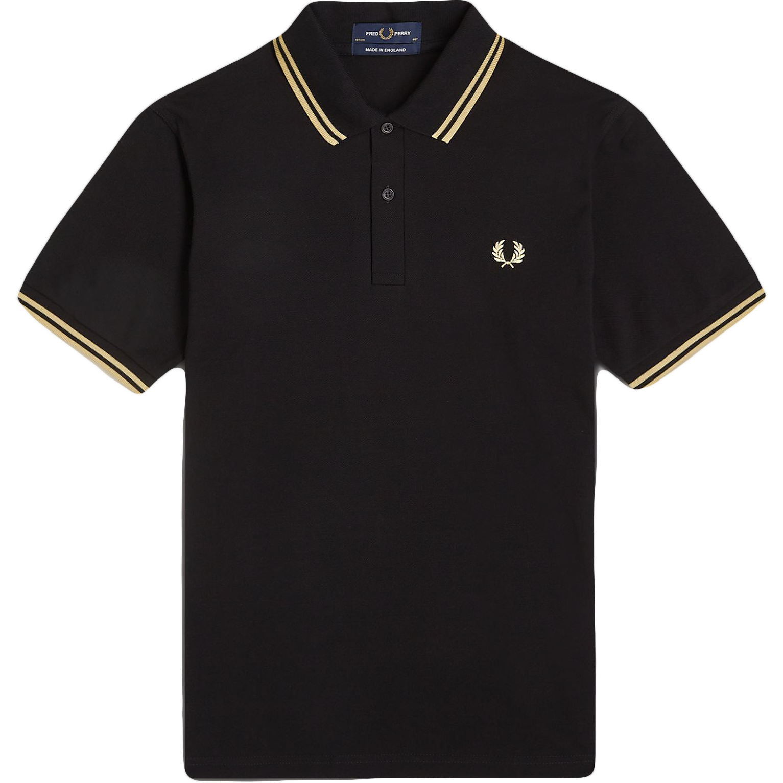 Made in England Polo - Black / Champagne