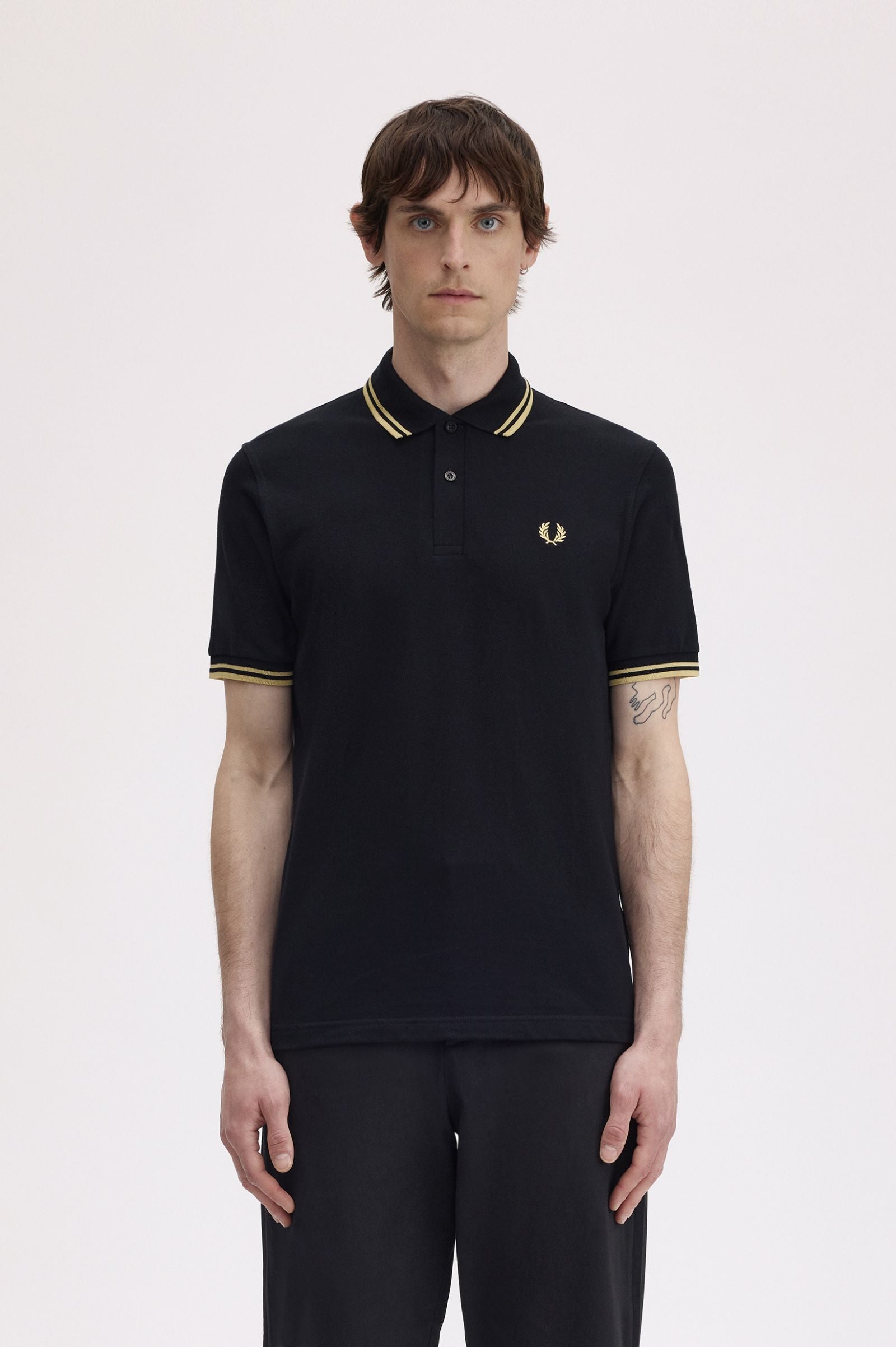 Made in England Polo - Black / Champagne
